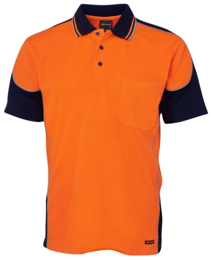 Picture of JB's Wear, HV S/S Contrast Piping Polo